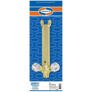 Uniweld 71 Welding Handle with A Hose Connections and Front Valves 6 in long 00300