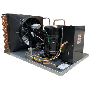 Tecumseh AKA9463ZNADG 3/4+ HP Condensing Unit, Medium/Temp, Compatible with R404A, 208-230 V,1 Ph, 60 Hz
