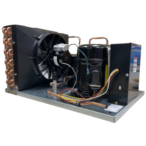 Tecumseh AKA9463ZNADG 3/4+ HP Condensing Unit, Medium/Temp, Compatible with R404A, 208-230 V,1 Ph, 60 Hz