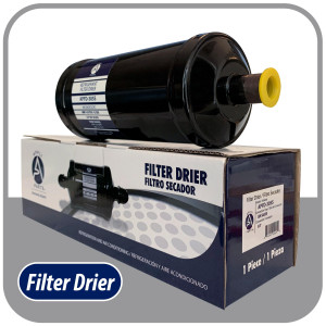 Appli Parts APFD-305S 5/8 in Liquid Line Refrigerant AC Filter Drier hvac Refrigeration 305S ODF Sweat Solder connection universal unidirectional 10 in long 3-1/4 in wide