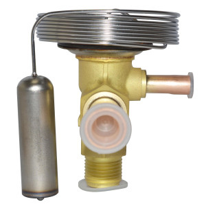Danfoss 068Z3284 1/4 - 5.5TR Expansion Valve Body, TE 2, R22, R407C, 3/8x1/2 in, Flare x ODF, External Equalized, Bi-Flow, -40 to 50 F, Capacity determined by Orifice size Sold Separately