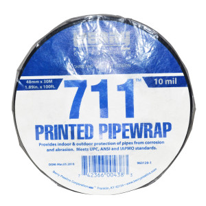 Berry Printed PipeWrap Tape 1.9 in x 100 ft (48mmx30m) 10mil 711