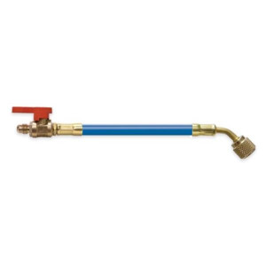 Uniweld H5BVB Manifold Hose 60 Blue, 45 Bend with H5SMBEB Vale Cfc/Hcfc/Hfc Compatible with R410A 