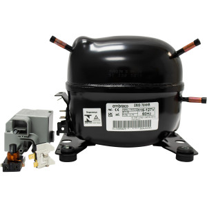 Embraco EMIS 70HHR 1/5 Hp, Compatible with R134a, 115-127 V,60 Hz, Low Medium High Back Pressure Compressor for Refrigeration Applications LMHBP