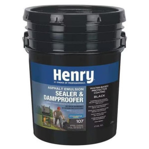 Henry HE107571 Sealer and Dampproofer, 4.75 gal, Black
