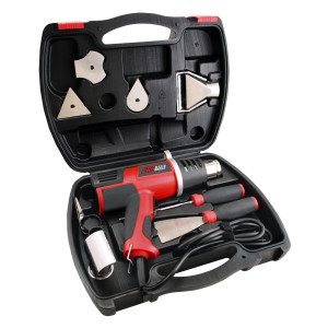 Promaker 1500W Heat Gun PRO-PC1500KIT
Voltage - Frequency: 120V - 60Hz
Amperage: 13.0AMP
Power: 1500W
Number of temperatures: 2
Temperature: 482 - 842 F
Cord: 6.5ft