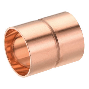 Appli Parts AP-A318 3-1/8 in Wrot Copper Coupling fitting CxC Sweat connections for refrigeration, air conditioning and plumbing applications ACR and Type L copper pipe 