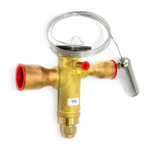 Danfoss 067N3157 13TR Thermostatic expansion valve, TGE, Compatible with R410A, R32, 5/8x7/8 in Solder, ODF, 1/4 in Externally equalized, Bi-flow, -40 to 50 F replaces 067N3177