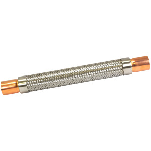 Appli Parts APVE-138 1-3/8 in Vibration Absorber Eliminator Sweat Connections 14-3/4 in Long 500 psi Max working and 3,265 psi Burst pressure
