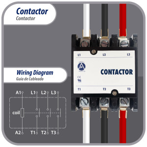 Appli Parts APAC-35024 Heavy Duty Contactor 3 Poles 50A 24V Coil Replacement for AC Compressors and Electrical Applications UL Certified E476929