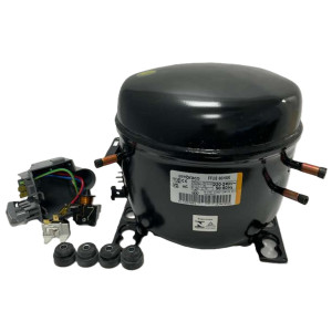 Embraco FFUS 80HAK 1/4+ HP Fractional Refrigeration Compressor Compatible with R134a, 115 V, L-MBP