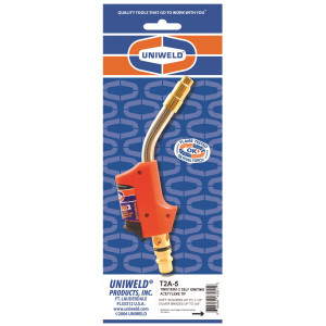 Uniweld T2A-5 Acetylene Twister 2 Tip solders copper 3/4 to 1-1/2in Brazes 1/4 to 3/4in 43051