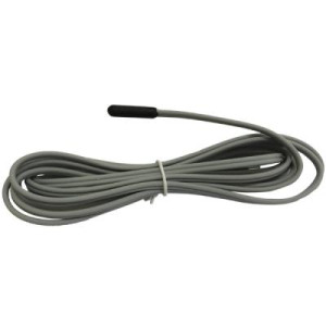 Full Gauge SB-41 Temperature Sensor 8.2 ft (2.5 m), Gray, NTC Sensor with thermoplastic polyester cable and individual isolation. Operating Temp -58 to 221 F (-50 to 105 C)