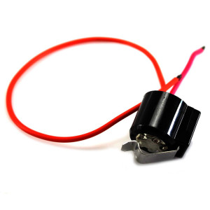 Appli Parts APBT-L60CA Bimetal Thermostat Replace Mabe 2 Cable Open 60 F and Close 40 F, With Clip, red and red colored wires, Thermodisc Reference 238C1015P007