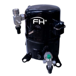 Tecumseh FH2480Z-KZ Refrigeration Reciprocating Compressor 2 HP Compatible with R404A, 208-230V/3Ph/60Hz LBP, Rotolock Valve Included