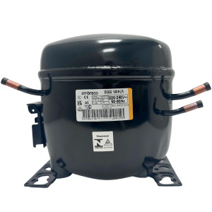 Embraco EGAS100HLR Compressor 1/3 HP Compatible with R134a, 220/1/50/60 (V/Ph/Hz) LBP