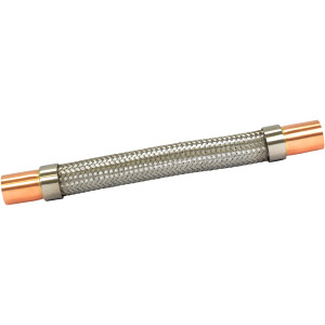 Appli Parts APVE-118 1-1/8 in Vibration Absorber Eliminator Sweat Connections 13 in Long 450 psi Max working and 3,265 psi Burst pressure