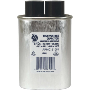 Appli Parts APMC-21091 0.91uf mfd (microfarads) High Voltage Microwave capacitor 2100V 50/60Hz CH85 21091 Universal Replacement for Multiple Brands NO PCB 