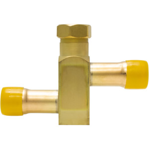 SANHUA SERVICE-BAR-7-S-T Service Valve 7/8 in, ODF