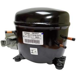 Embraco EGAS 80HLR 1/4HP Compatible with R134a, Fractional Refrigeration Compressor LBP 115/1/60 (V/Ph/Hz)