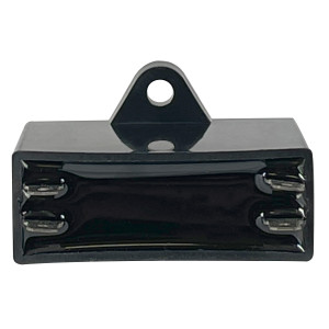 Appli Parts Fan Capacitor 6 mfd (microfarads) uf 250 VAC 4 Terminal Connections compatible with any brand within the same range of capacitance 1-7/8in Width 3/4in Depth 1-3/4in Height CAP-6-250
