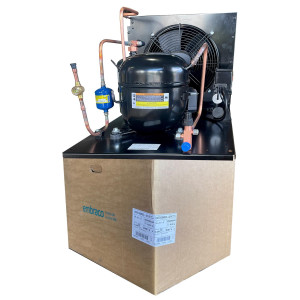 Embraco UNT0100MGD-A21A Condensing Unit 1HP Compatible with R404A, 230 V,1 Ph,60 Hz, MHBP, w/NO Outdoor Cover