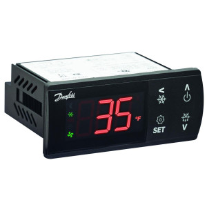 Danfoss ERC 213 Electronic Control 220 V,50/60 Hz, Red Display, 3 Relay Output, 2 Temperature Sensor 080G3457 


