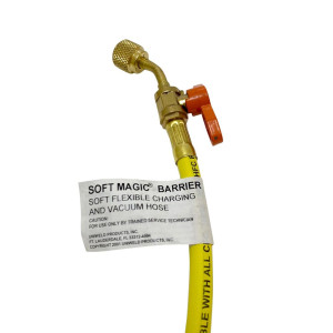 Manifold Hose 60 Uniweld H5smbey H5BVY Cfc/Hcfc/Hfc/Compatible with R410A, Yellow 45 Bend With Valve