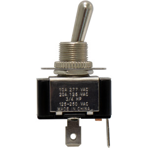 Diversitech ED448 Toggle Switch, SPST, 120 V, 20,AMPS, 220 V, 10AMPS, 3/4 HP, LR107402