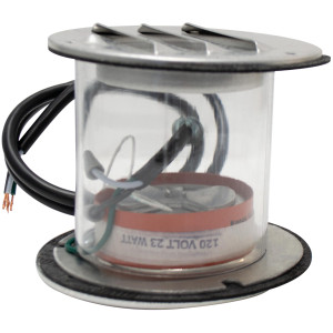 Kason 11830000004 Heated Vent, 23 W, 0.2 Amp 120 VAC, For Walk-In Cooler

