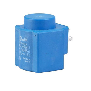 Danfoss 018F6701 Solenoid Coil 230 V,60 Hz, 13 W, 50 Hz, 16 W, IP00, BB230CS, DIN Spades, Identical 018F8363