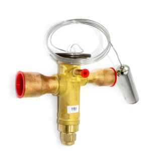 Danfoss 067N3166 31TR Thermostatic expansion valve, TGE, Compatible with R410A, 1-1/8x1-3/8 in Solder, ODF, 1/4 in Externally equalized, Bi-flow, -40 to 50 F replaces 067N3186
