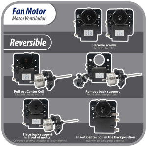 Appli Parts APFM-2268 Evaporator Fan Motor for refrigerators and freezers 110 V, 60 Hz, 0.12 A, 7.5 W, 2500 rpm, CCW, Shaft Length 1-1/8 in replaces 200D2940P001C, 200D2940P002, P009, WR01F02268