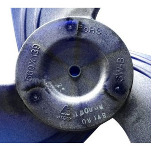 Axial Flow Fan for Mini Split Air Conditioning Outdoor Unit ZL-560x139x12-3KN RoHS 201100300532, 12100105000084 560x139 Fits: ecox