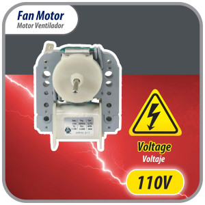 Appli Parts APFM-317 11.5 W Fan Motor, 110 V, 50/60 Hz, 0.21 A, 3000 rpm, CCW rotation for Refrigerator Evaporator replacement for original part numbers WR60X30349, WR60X190, WR60X182 and others