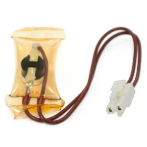 Appli Parts APBT-R3003P Bimetal Thermostat 2 Wire, Open 48 F and Close 28 F, 1 Plug, brown and brown colored wires, Reference BIM-3003 / Thermodisc