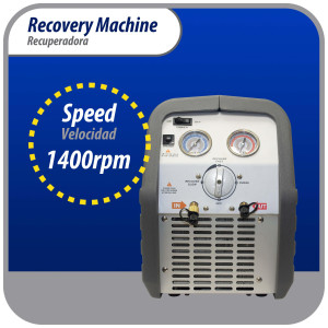 Appli Parts APRRM-121 1/2 Hp Refrigerant Recovery Machine for hvac freon reclaim 110 V, 60 Hz Portable Universal application works with multiple refrigerant includes filter drier and hose