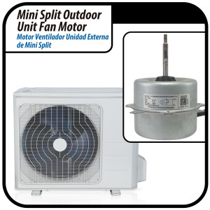 Fan Motor single phase asynchronous Outdoor Unit YKT-24-6-10L RoHS YDK24-6FB(B) (YDK24-6F-23) 220-240V/60Hz 24W 6p 0.35A Bcl LRA 0.40A 202400401340, 11002012000833 
Fits: NBCM018C10B, PAC12047, X2