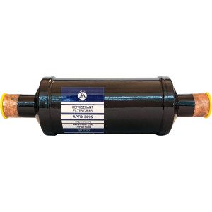 Appli Parts APFD-309S 1-1/8 in Liquid Line Refrigerant AC Filter Drier hvac Refrigeration 309S ODF Sweat Solder connection universal unidirectional 11in long 3in wide