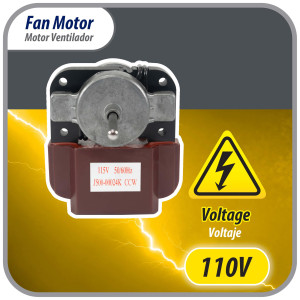 Appli Parts APFM-500 8 W Fan Motor, 110 V, 50/60 Hz, 0.16 A, 2800 rpm, CCW rotation Universal Evaportator Fan Motor replacemente for LG, Samsung, J500-00024K and others