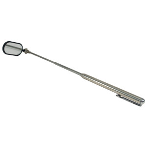 MA-Line MA-157A Oval Telescoping Mirror 1 x 2in Mirror 8in Length Extends to 25in