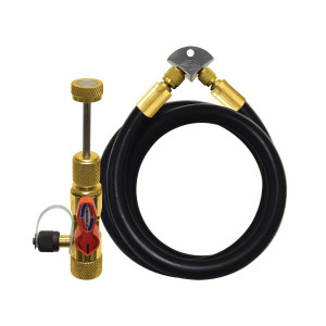 Uniweld MEBK14 Maxevac Basic Kit, 72 in (182cm), 1/2 MaxEvac Hose 3/8 x 1/4, Black, Valve Core Tool Assy. (Side Port) MaxEvac Hose Bracket Assembly