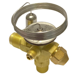 Danfoss 068Z3403 1/4 - 5.5TR Expansion Valve Body, TE 2, R404,R507A, 3/8x1/2 in, Flare, External Equalized, Single-Flow, -40 to 50 F, Capacity determined by Orifice size Sold Separately, 068Z3555