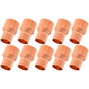 Appli Parts AP-R034038B10 3/4x3/8 in Reducing Bushing Copper pipe fittings CxC Sweat connections for refrigeration, air conditioning and plumbing applications ACR and Type L copper pipe (10xBag)