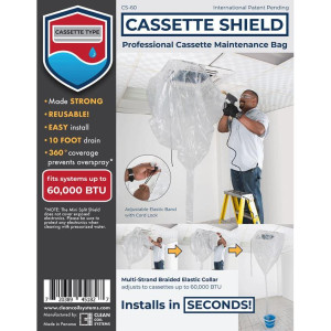 Cassette Cleaning Maintenance Bag Fits up to 60,000Btu
Fit NuCalgon CleanGuard 4150-03
