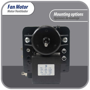 Appli Parts APFM-1638 Evaporator Fan Motor for refrigerators and freezers 110 V, 60 Hz, 0.12 A, 7.5 W, 2500 rpm, CCW, Shaft Length 1-3/4 in replaces 200D2940P005, 200D2940P011, P009, WR01F01638
