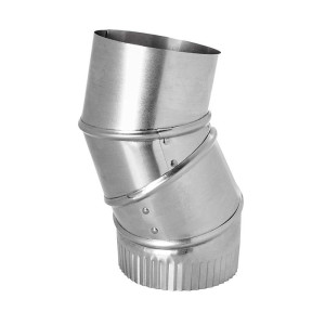 Lambro 726 Galvanized Adjustable Elbow 90 Degree 8 inch 
