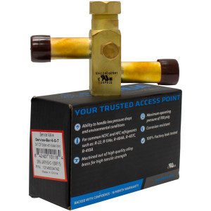 SANHUA SERVICE-BAR-6-S-T Service Valve 3/4 in, ODF