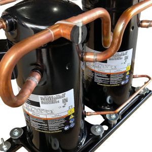 Copeland Scroll Tandem Compressor 12T 144.000Btu 2 6TN compressors 380V/50Hz 460V60Hz A/C Compatible with R22, ZRT144KCE-TFD