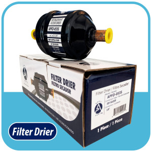 Appli Parts APFD-053S 3/8 in Liquid Line Refrigerant AC Filter Drier hvac Refrigeration 053S ODF Sweat Solder connection universal unidirectional 4-1/2 in long 2 in wide Appli Parts APFD-053S 3/8 in Liquid Line Refrigerant AC Filter Drier hvac Refrigeration 053S ODF Sweat Solder connection universal unidirectional 4-1/2 in long 2 in wide